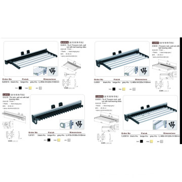 Raccords d&#39;armoire montés sur le dessus